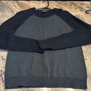 Express Black and Gray Crewneck Sweater